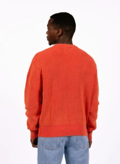 The New Originals Fisherman Rib Knit Crewneck Barbados Cherry -Samsoe Samsoe Shop image 1891