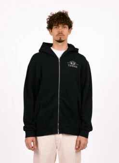 Palmes Vichi Zip Hooded Sweatshirt Navy -Samsoe Samsoe Shop image 1909