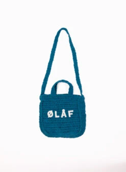 Olaf Hussein Mini Crochet Tote Marine