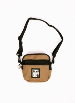 Obey Small Messenger Bag Caramel Brown