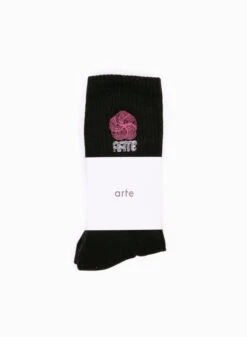 Arte Arte Circle Logo Socks Black