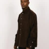 Olaf Hussein OLAF Corduroy Boxy Shirt Choco Ganache