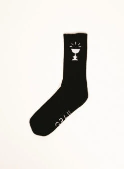 GRAIL Cup Logo Sock Black -Samsoe Samsoe Shop image 2079