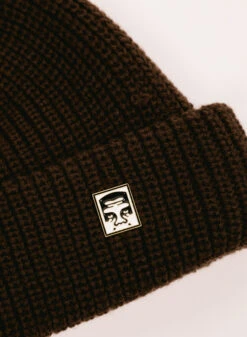 Obey Micro Beanie Java Brown