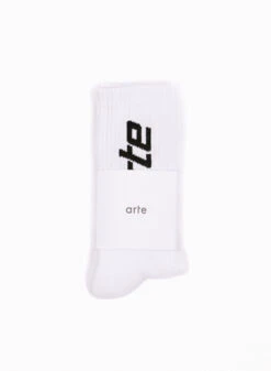 Arte Arte Vertical Socks White