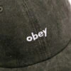 Obey Pigment Lowercase 6 Panel Pigment Black -Samsoe Samsoe Shop image 2144