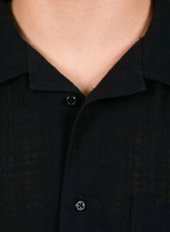 Palmes Martini Short-Sleeved Shirt Navy -Samsoe Samsoe Shop image 221