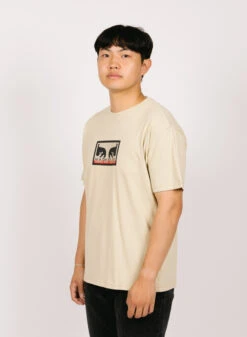 Obey X Napapijri Heavyweight T-shirt Cream
