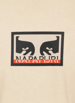 Obey X Napapijri Heavyweight T-shirt Cream -Samsoe Samsoe Shop image 232