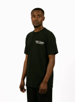 Obey Visual Food For Your Mind Classic T-shirt Black -Samsoe Samsoe Shop image 246