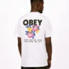 Obey Floral Garden Classic T-shirt White -Samsoe Samsoe Shop image 253