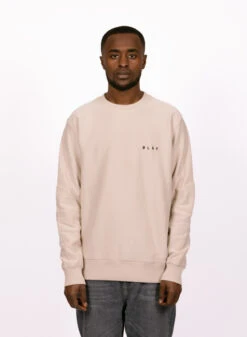 Olaf Hussein Face Crewneck Cement -Samsoe Samsoe Shop image 260
