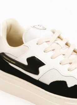 S.W.C. Stepney Workers Club Pearl S Strike Suede White Black -Samsoe Samsoe Shop image 2628
