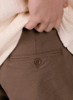 Wax London Campbell Trousers Taupe Seersucker -Samsoe Samsoe Shop image 267