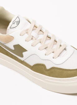 S.W.C. Stepney Workers Club Pearl S-Strike Suede Mix White Mos -Samsoe Samsoe Shop image 2698