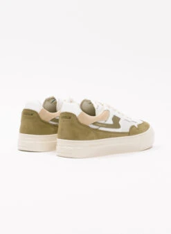 S.W.C. Stepney Workers Club Pearl S-Strike Suede Mix White Mos -Samsoe Samsoe Shop image 2699