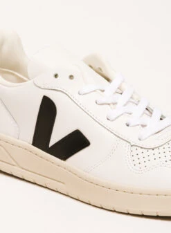 Veja V-10 Leather Extra White Black -Samsoe Samsoe Shop image 2729