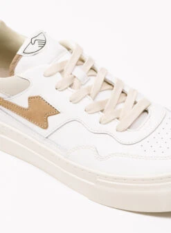 S.W.C. Stepney Workers Club Pearl S-Strike Leather White Eth -Samsoe Samsoe Shop image 2768