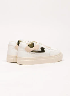 S.W.C. Stepney Workers Club Pearl S Strike Leather White Black -Samsoe Samsoe Shop image 2886