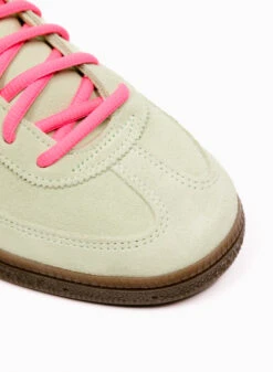 Adidas Originals Handball Spezial Semi Green Spark / Lucid Pink / Gum -Samsoe Samsoe Shop image 2911