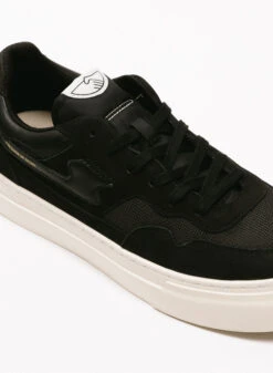 S.W.C. Stepney Workers Club Pearl S-Strike Nubuck Mix Black Black -Samsoe Samsoe Shop image 2956