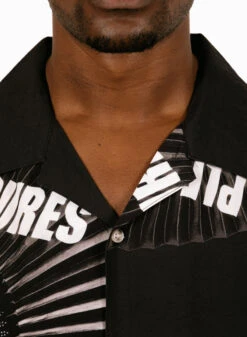 Pleasures Fans Long Sleeve Button Down Black -Samsoe Samsoe Shop image 300