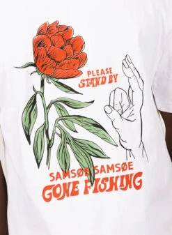 Samsoe Samsoe Gone Fishing U T-shirt 11725 -Samsoe Samsoe Shop image 352