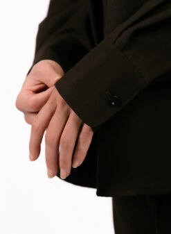 Olaf Hussein WMN Drapey Utility Shirt Brown