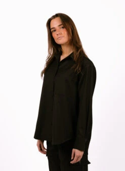 Olaf Hussein WMN Drapey Utility Shirt Brown -Samsoe Samsoe Shop image 356