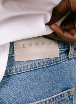 Edwin Cosmos Pant Blue Heavy Bleach Wash -Samsoe Samsoe Shop image 413