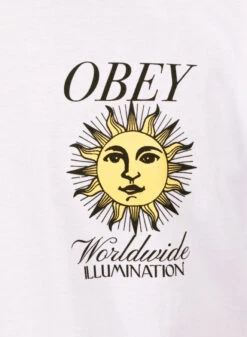Obey Illumination Classic T-shirt White -Samsoe Samsoe Shop image 417