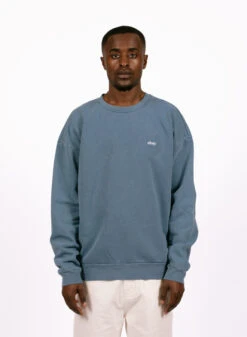 Obey Lowercase Pigment Crew Pigment Coronet Blue -Samsoe Samsoe Shop image 438
