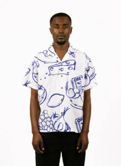 Obey Still Life SS Shirt White Multi -Samsoe Samsoe Shop image 476