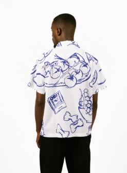 Obey Still Life SS Shirt White Multi -Samsoe Samsoe Shop image 478