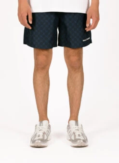 Daily Paper Pageant Blue Kato Monogram Swimshorts