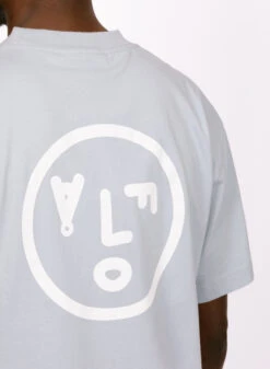 Olaf Hussein Face Tee Baby Blue -Samsoe Samsoe Shop image 540