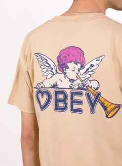 Obey Baby Angel Classic T-shirt Sand -Samsoe Samsoe Shop image 562