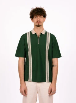 Palmes Luca Zip Polo Green