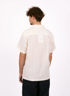 Palmes Martini Short-Sleeved Shirt Off-White -Samsoe Samsoe Shop image 591