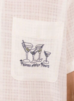 Palmes Martini Short-Sleeved Shirt Off-White -Samsoe Samsoe Shop image 594