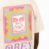 Obey Throwback Classic T-shirt Cream -Samsoe Samsoe Shop image 638