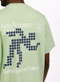 Arte Teo Back Runner T-shirt Green
