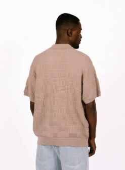 Obey Alfred Polo Sweater Silver Grey