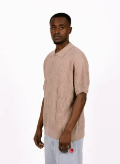 Obey Alfred Polo Sweater Silver Grey -Samsoe Samsoe Shop image 655