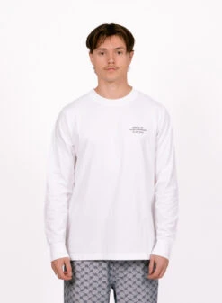 Olaf Hussein OLAF Waves Together LS Tee Optical White