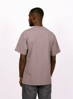 Olaf Hussein Dual Logo Tee Stone Grey -Samsoe Samsoe Shop image 673