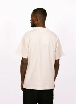 Olaf Hussein Dual Logo Tee Off White -Samsoe Samsoe Shop image 678