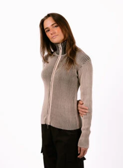 Obey Onyx Cardigan Oyster Grey Multi -Samsoe Samsoe Shop image 686