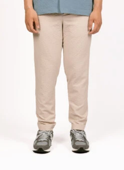 Olaf Hussein Seersucker Slim Pants Cement -Samsoe Samsoe Shop image 751