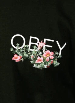 Obey Leave Me Alone T-shirt Faded Black -Samsoe Samsoe Shop image 765